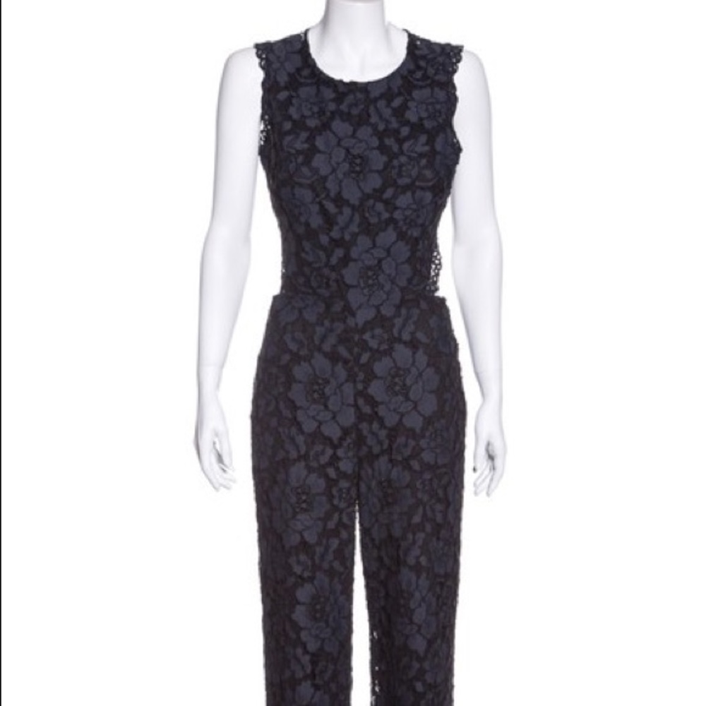 Alexis Navy Blue Lace Jumpsuit